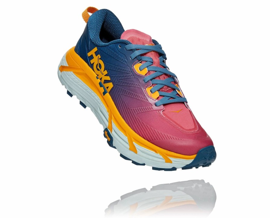 * Hoka Women'S Mafate Speed 3 (Mbsf Moroccan Blue/Saffron)) Footwear