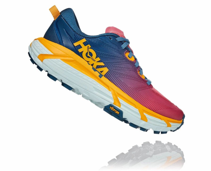 * Hoka Women'S Mafate Speed 3 (Mbsf Moroccan Blue/Saffron)) Footwear