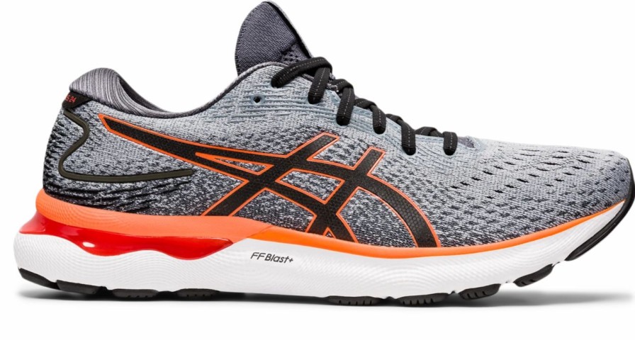 * Asics Men'S Gel-Nimbus 24 (020 Sheetrock/Shocking Orange) Footwear