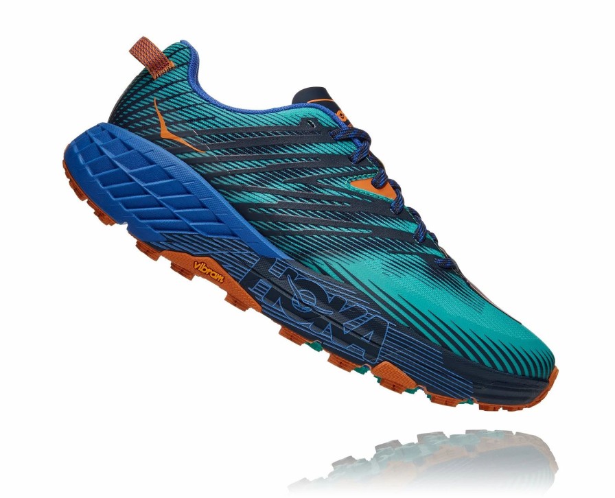 * Hoka Men'S Speedgoat 4 (Adgb Atlantis/Dazzling Blue) Footwear