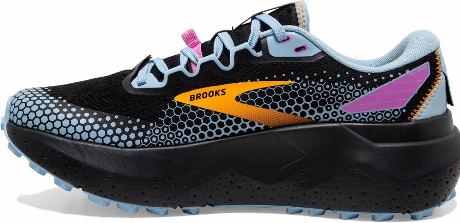 * Brooks Women'S Caldera 6 (096 Black/Blue/Yellow) Footwear