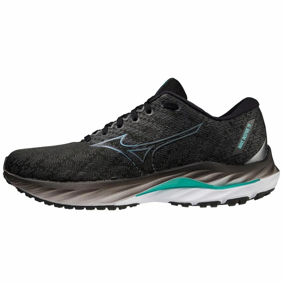 * Mizuno Men'S Wave Inspire 19 (90Mg Black/Metallic Shadow) Footwear