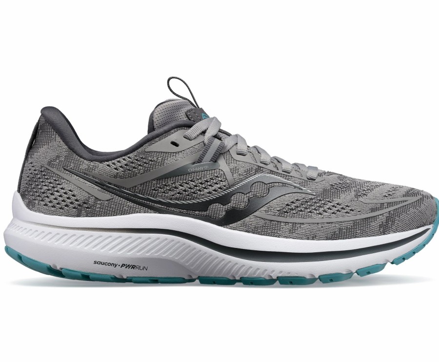 * Saucony Women'S Omni 21 (20 Alloy/Rainfall) Footwear