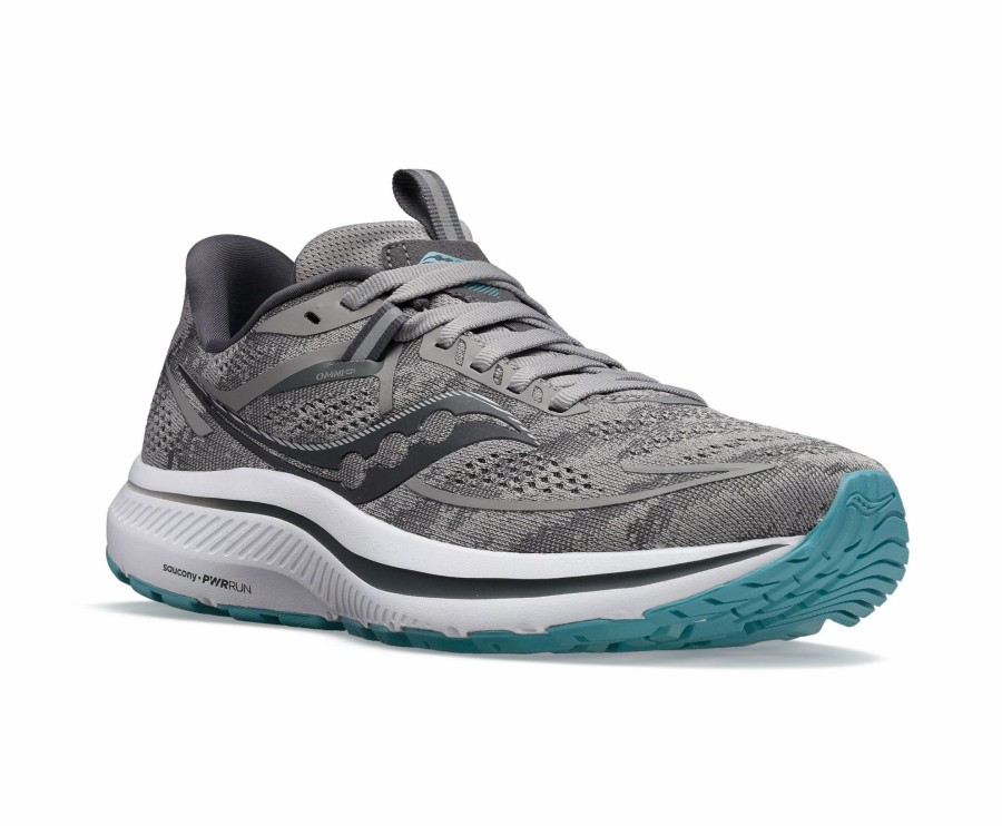 * Saucony Women'S Omni 21 (20 Alloy/Rainfall) Footwear