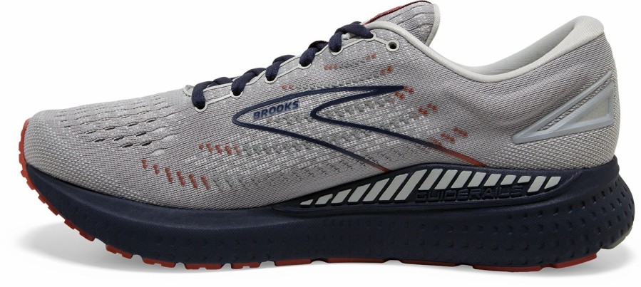 * Brooks Men'S Glycerin Gts 19 (002 Grey/Alloy/Peacoat) Footwear