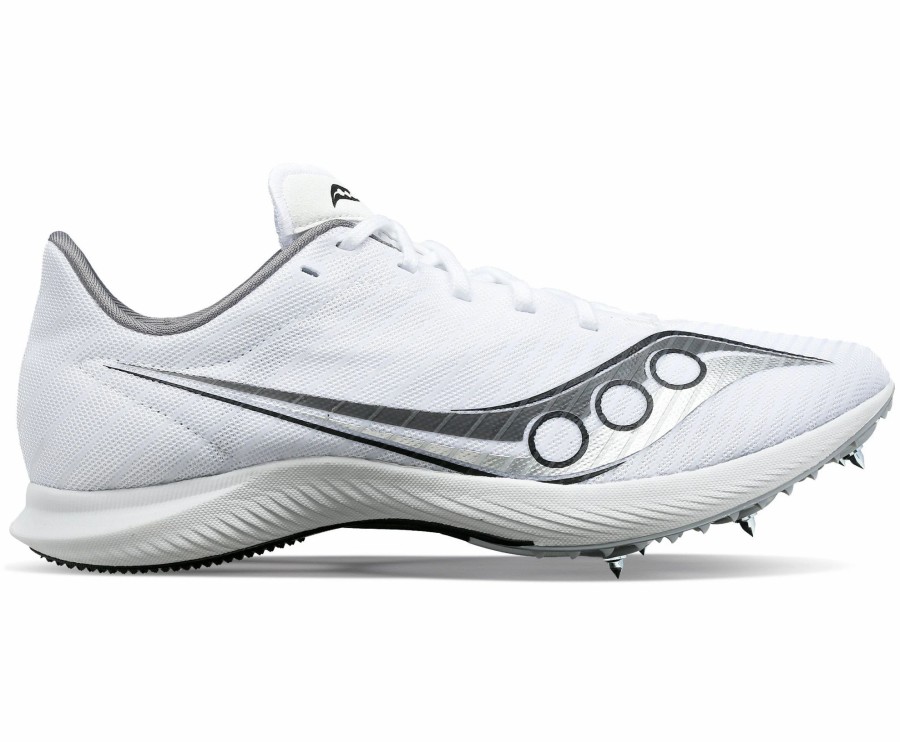 * Saucony Women'S Velocity Mp (01 White/Silver) Footwear