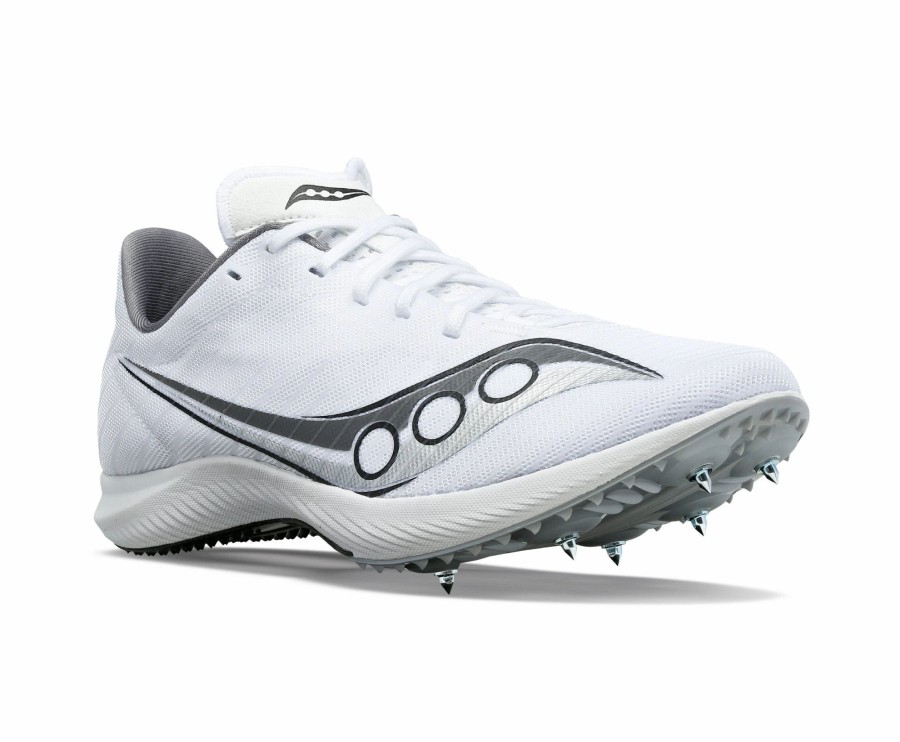 * Saucony Women'S Velocity Mp (01 White/Silver) Footwear