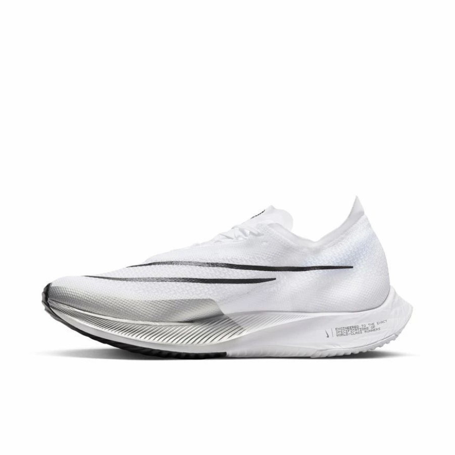 * Nike Uni Zoomx Streakfly (101 White/Black/Metallic Silver) Footwear