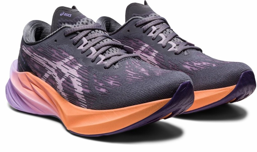 * Asics Women'S Novablast 3 (020 Metropolis/Dusk Violet) Footwear