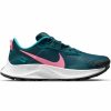 * Nike Women'S Pegasus Trail 3 (300 Dark Teal Green/Pink Glow/Armory Navy) Footwear