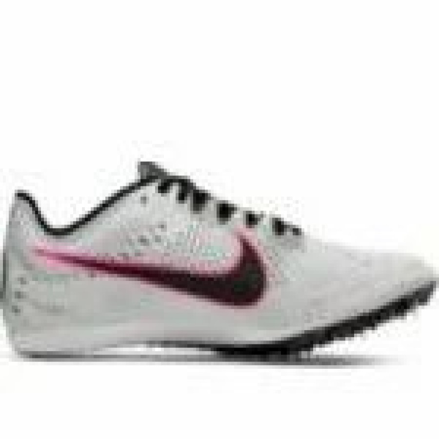 * Nike Uni Zoom Victory 3 (002 Pure Platinum/Black-Pink Blast) Footwear