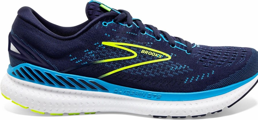 * Brooks Men'S Glycerin Gts 19 (443 Navy/Blue/Nightlife) Footwear