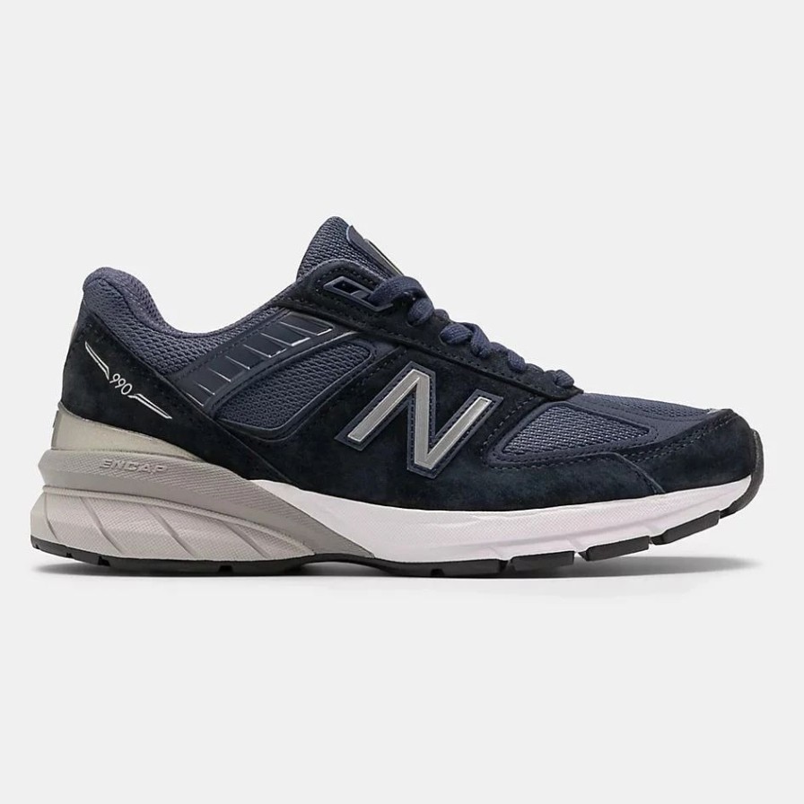 * New Balance Women'S 990 V5 (Nv Navy/Silver) Footwear