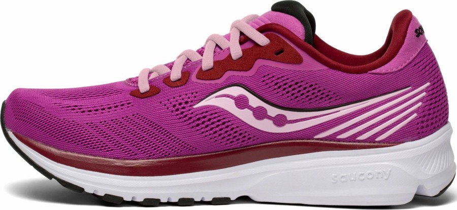 * Saucony Women'S Ride 14 (30 Razzle/Fairytale) Footwear