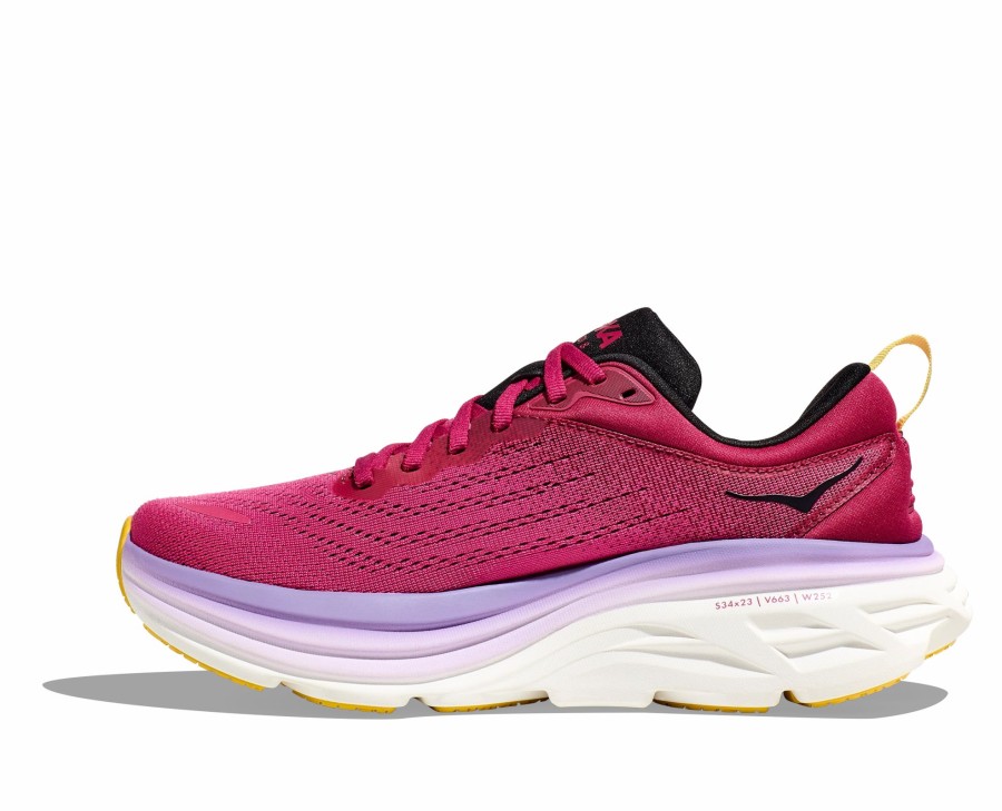 * Hoka Women'S Bondi 8 (Cjpy Cherries Jubilee/Pink Yarrow) Footwear