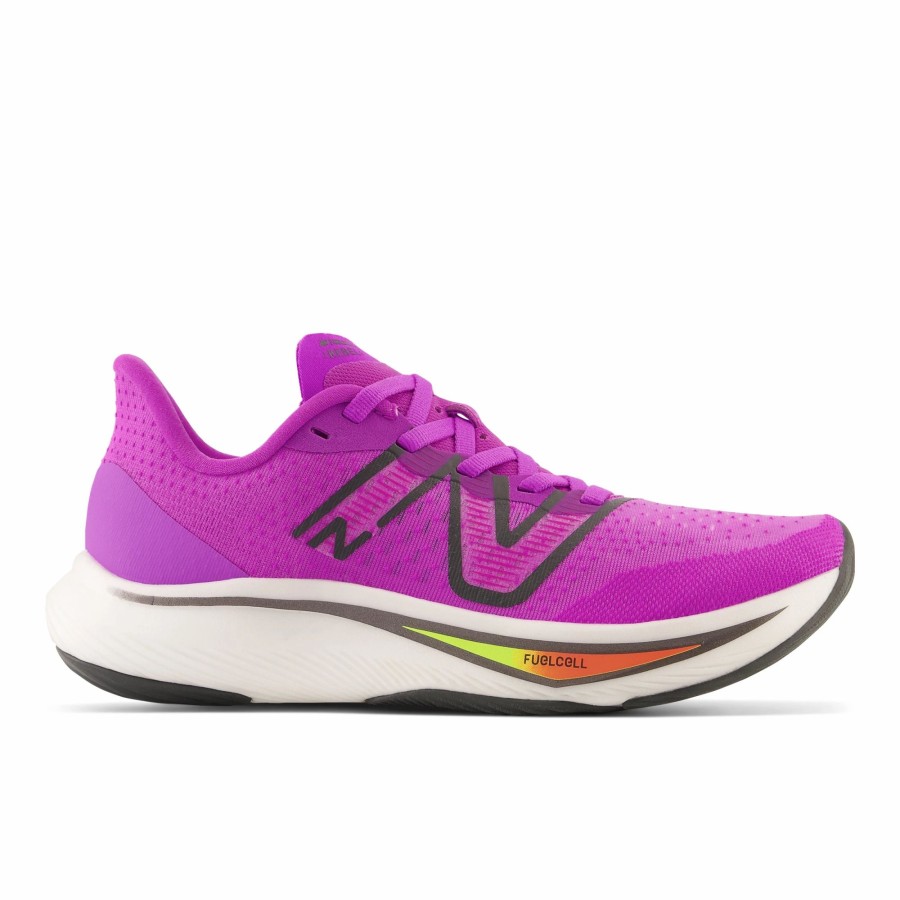 * New Balance Women'S Fuelcell Rebel V3 (Cr Cosmic Rose/Blacktop/Neon Dragonfly) Footwear