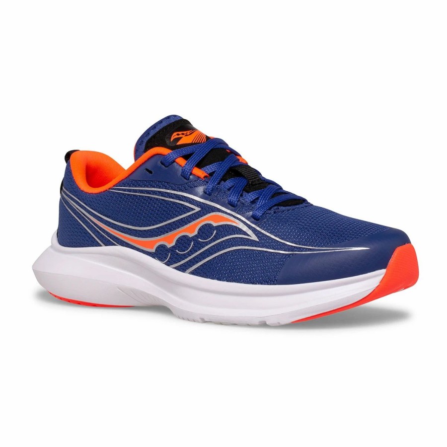 * Saucony Kid'S Kinvara 13 (Sapphire/Red) Footwear