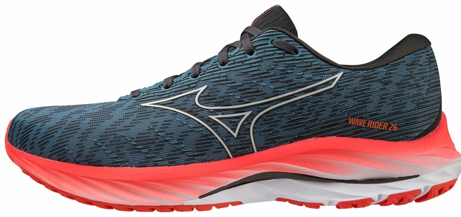 * Mizuno Men'S Wave Rider 26 (5B0A Provincial Blue/Nimbus Cloud) Footwear