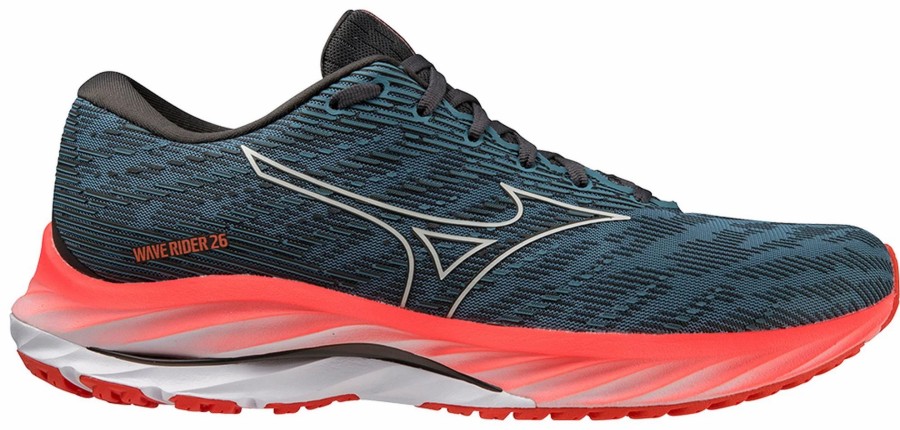 * Mizuno Men'S Wave Rider 26 (5B0A Provincial Blue/Nimbus Cloud) Footwear