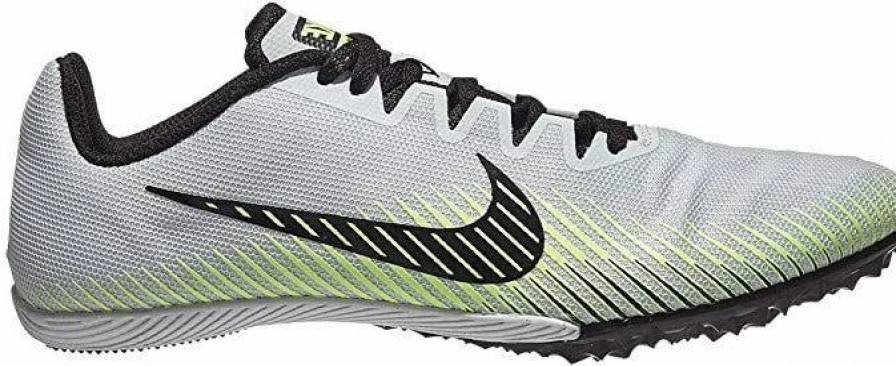 * Nike Uni Zoom Rival M 9 (003 Pure Platinum/Black-Volt Glow) Footwear