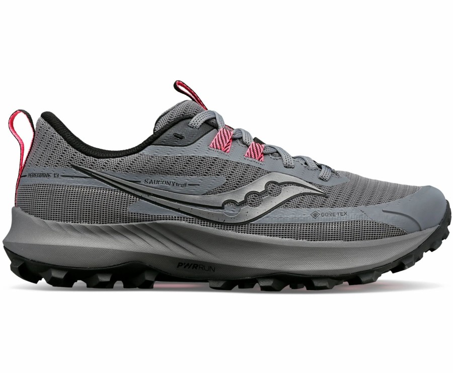 * Saucony Women'S Peregrine 13 Gtx (05 Gravel/Black) Footwear