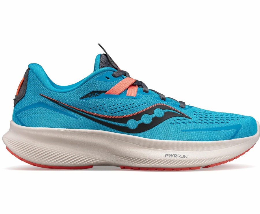 * Saucony Women'S Ride 15 (31 Ocean/Shadow) Footwear