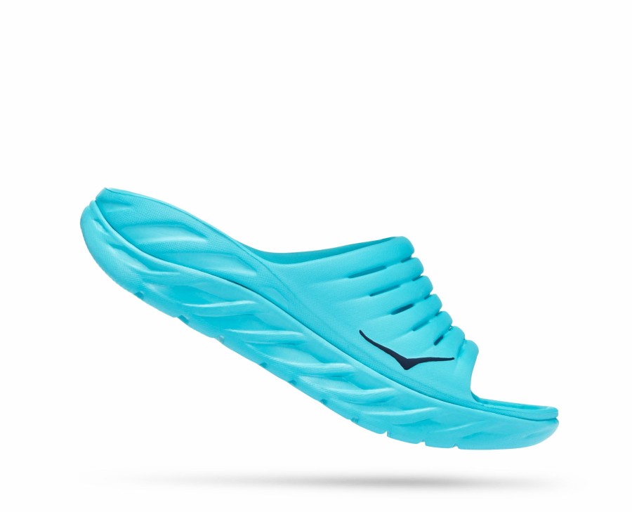 * Hoka Uni Ora Recovery Slide (Sbbb Scuba Blue/Bellwether) Footwear