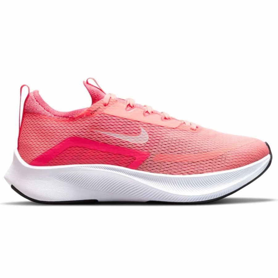 * Nike Women'S Zoom Fly 4 (600 Lava Glow/White/Race Pink/Black) Footwear