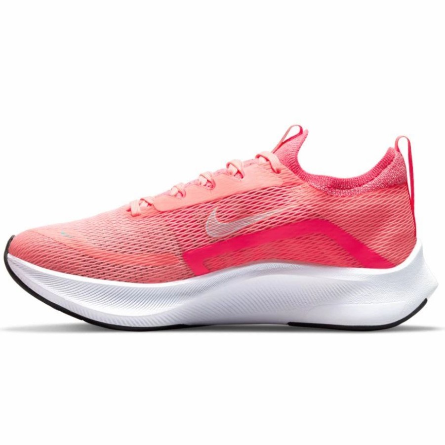 * Nike Women'S Zoom Fly 4 (600 Lava Glow/White/Race Pink/Black) Footwear