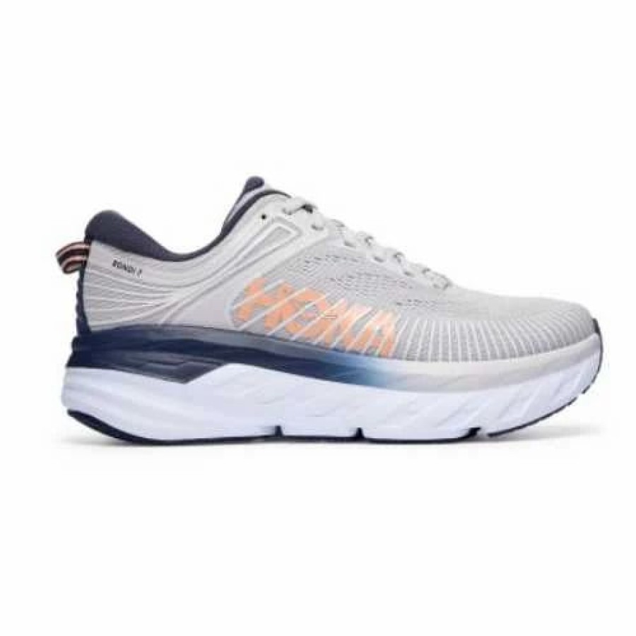 * Hoka Women'S Bondi 7 (Lrbi Lunar Rock/Black Iris) Footwear