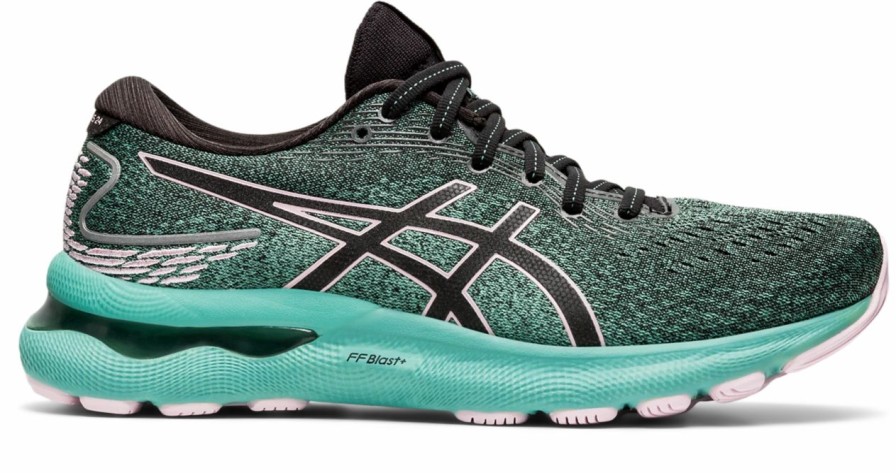 * Asics Women'S Gel-Nimbus 24 (003 Black/Barely Rose) Footwear