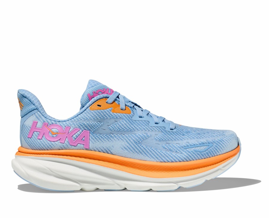 * Hoka Women'S Clifton 9 (Abiw Airy Blu/Ice Water) Footwear