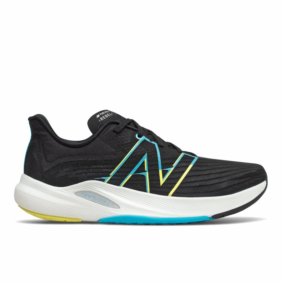 * New Balance Men'S Fuelcell Rebel V2 (Lk Black) Footwear