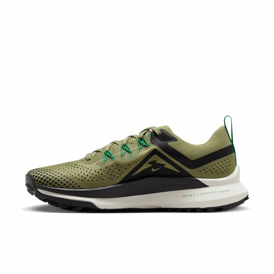 * Nike Men'S React Pegasus Trail 4 (200 Neutral Olive/Light Bone-Stadium Green) Footwear