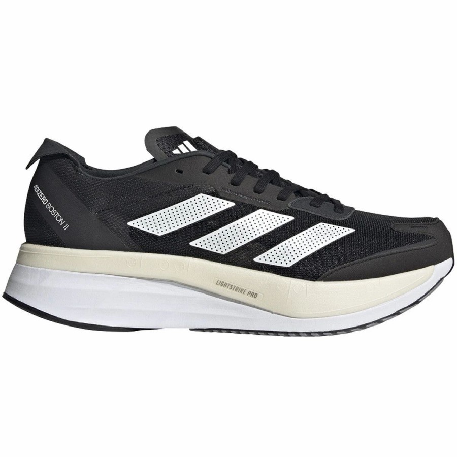 * Adidas Men'S Adizero Boston 11 (Core Black/Footwear White/Carbon) Footwear