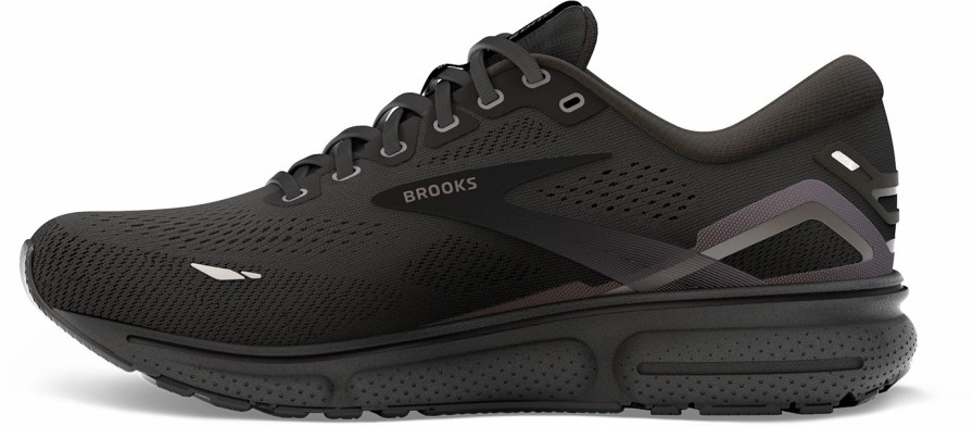 * Brooks Women'S Ghost 15 (020 Black/Black/Ebony) Footwear