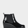 * Aerosoles Brandi Black Patent Ankle Boots