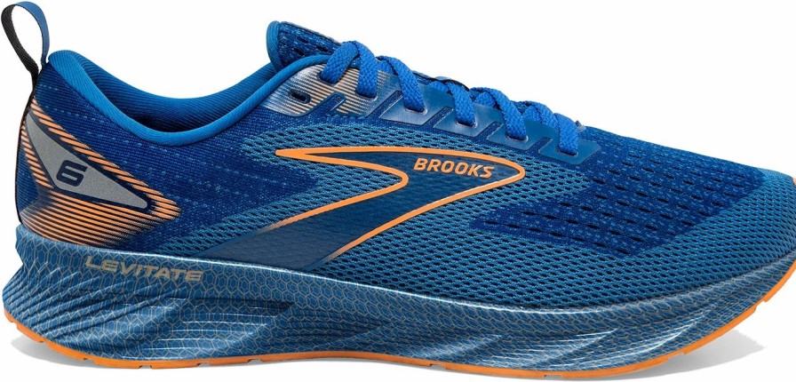 * Brooks Men'S Levitate 6 (405 Classic Blue/Orange) Footwear