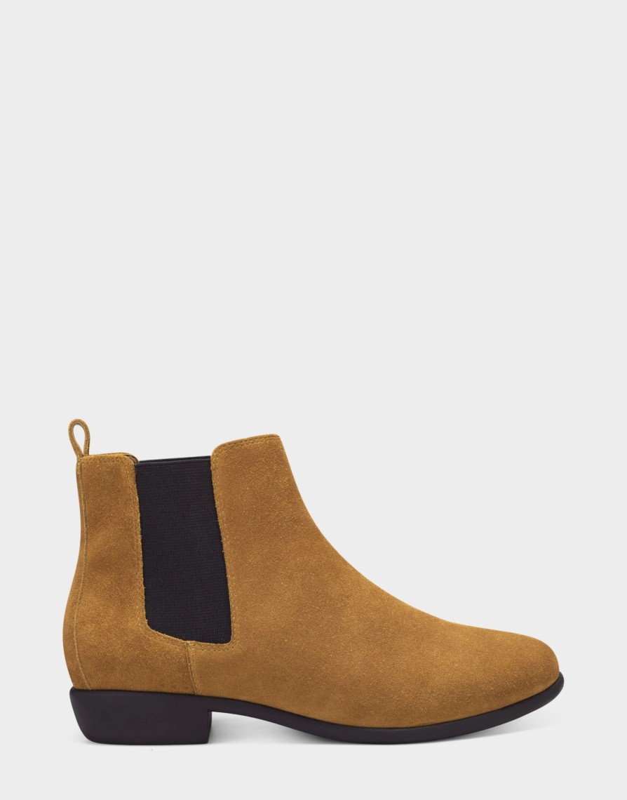 * Aerosoles Step Dance Dark Wheat Suede Ankle Boots