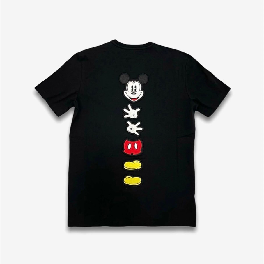 * Iceberg T-Shirt With Deconstructed Mickey Mouse Black Iceberg