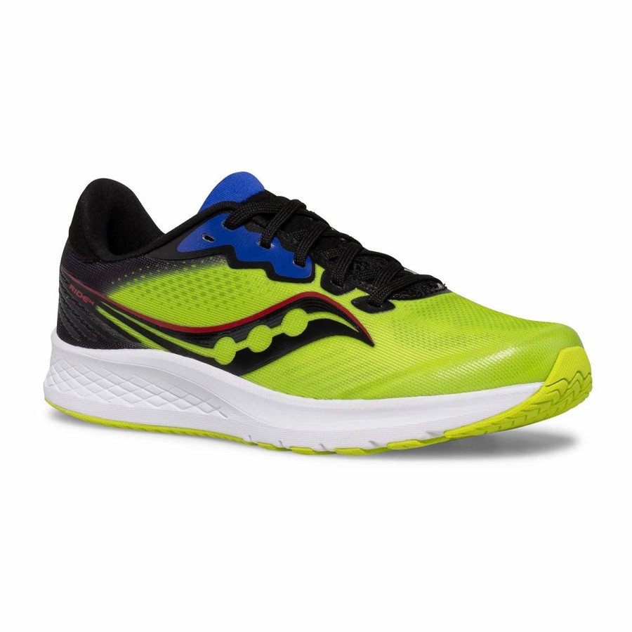 * Saucony Kid'S Ride 14 (Acid/Lime) Footwear