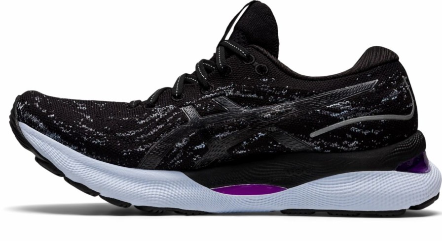 * Asics Women'S Gel-Nimbus 24 Mk (001 Black/Black) Footwear