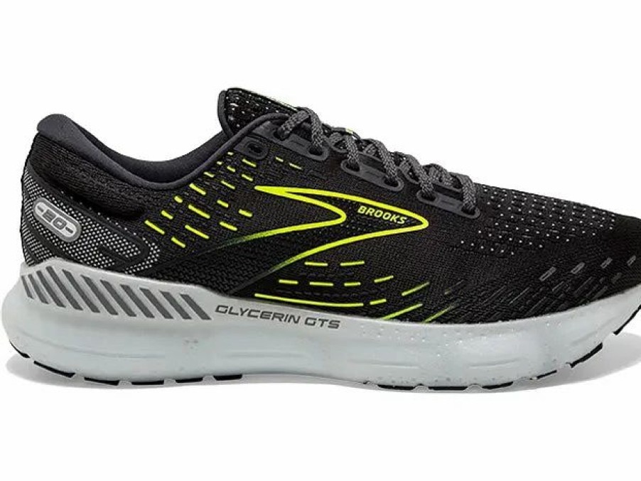 * Brooks Women'S Glycerin Gts 20 (047 Ebony/White/Nightlife) Footwear