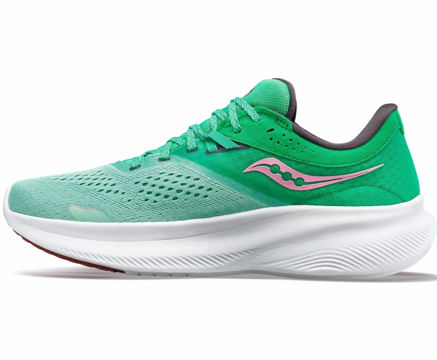 * Saucony Women'S Ride 16 (25 Sprig/Peony) Footwear