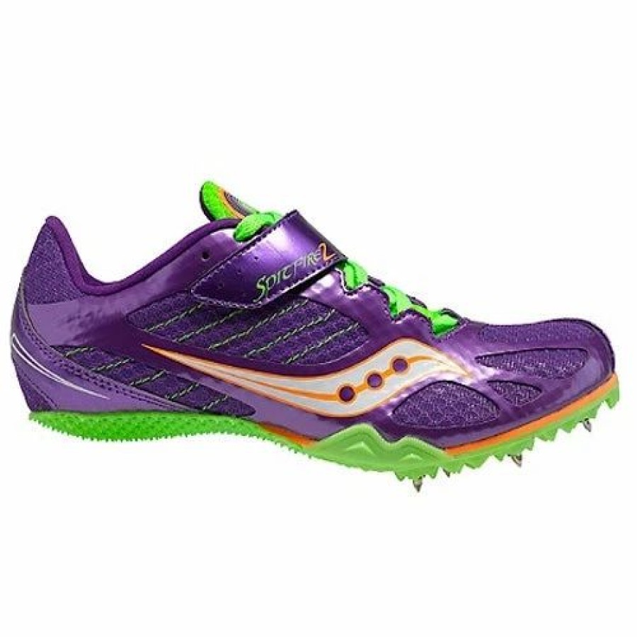 * Saucony Women'S Spitfire 2 (3 Purple/Slime) Footwear