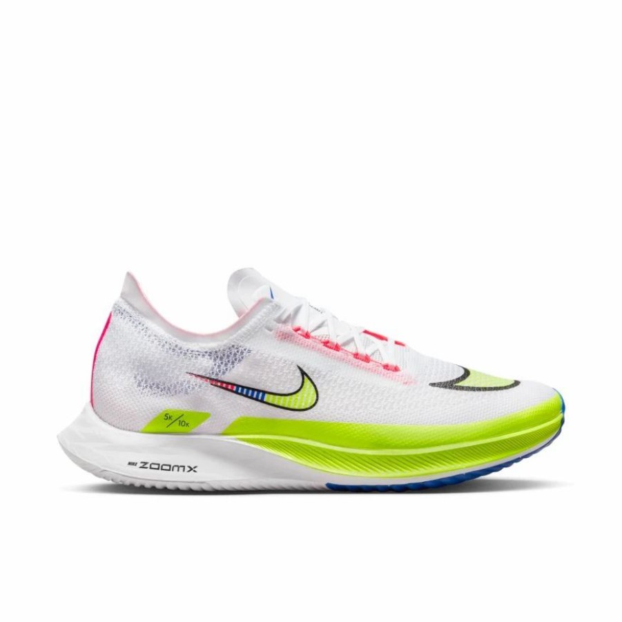 * Nike Zoomx Streakfly Premium (100 White/Black/Volt/Racer Blue) Footwear