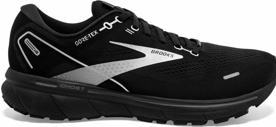 * Brooks Men'S Ghost 14 Gtx (020 Black/Black/Ebony) Footwear