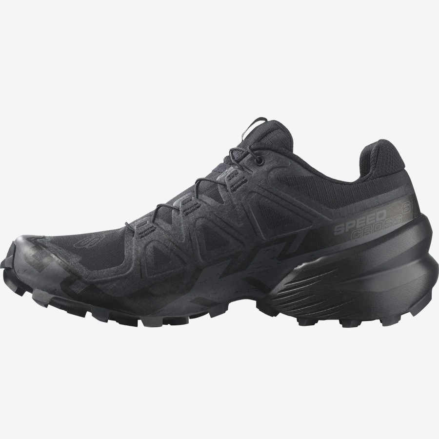 * Salomon Men'S Speedcross 6 (Black/Black/Phantom) Footwear