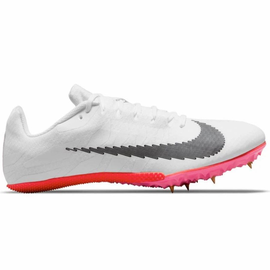 * Nike Uni Zoom Rival S9 (100 White/Black/Black) Footwear