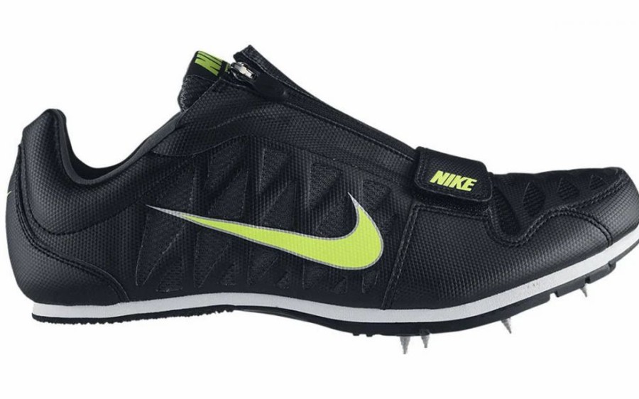 * Nike Uni Zoom Long Jump 4 (070 Black/Volt/Dark Grey) Footwear